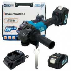 Акумуляторна кутова шліфувальна машина PROFI-TEC DGA201BL POWERLine (2×PT2040EP (4.0 Аг), зарядний пристрій)