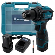 Аккумуляторный шуруповерт PROFI-TEC PCD35168BL (2×PT1620 (2.0 Ач), зарядное устройство)