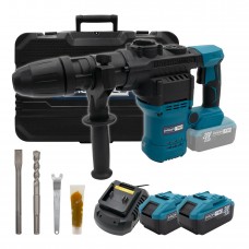 Аккумуляторный перфоратор PROFI-TEC PBH5620 POWERLine (2×PT2080EP (8.0 Ач), зарядное устройство)