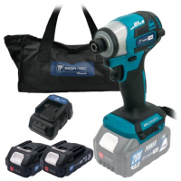 Акумуляторний імпульсний гвинтоверт PROFI-TEC PID1820BL, 20V, 1/4, 180Нм, 2хPT2520MP  2,5Aг, зарядний пристрій BC20V, сумка 