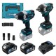 Аккумуляторный набор инструментов PROFI-TEC Combo Set 2/4 POWERLine (DTW500BL, DTW800BL) (2×PT2040MP (4.0 Ач), зарядное устройство)
