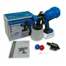 Фарборозпилювач акумуляторный KRAISSMANN 502 ASP 20 MP (1,8/2,5/3,0 мм латунні сопла, без ак. та зарядного пристрою)