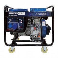 Генератор дизельний PROFI-TEC PE-5500DE (5.5 кВт, електростартер)