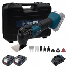 Акумуляторний мультитул (реноватор) PROFI-TEC PCM420BL POWERLine (2×PT2020MP (2.0 Аг), зарядний пристрій)