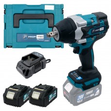 Акумуляторний гайковерт PROFI-TEC DTW800BL POWERLine (2×PT2040ЕP (4.0 Аг), зарядний пристрій)