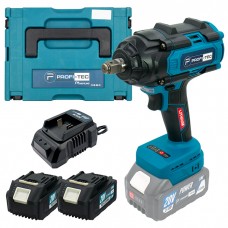 Акумуляторний гайковерт PROFI-TEC PTW820BL POWERLine (2×PT2040EP (4.0 Ач), зарядний пристрій)