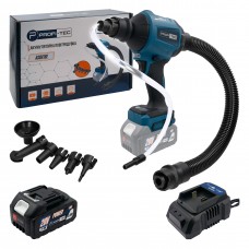 Акумуляторна повітродувка PROFI-TEC 20V AS001BL POWERLine (1 х PT2050DG (5.0Аг), зарядний пристрій, коробка) + насадки