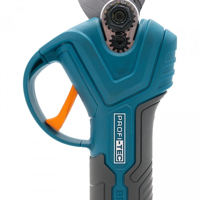 Акумуляторний секатор PROFI-TEC PES25 UltraCore (20 В, безщітковий двигун, різ 15 / 25 мм, 152 різ/хв) 1×PT2020MP (2.0 Aг), ЗП BC15V, коробка