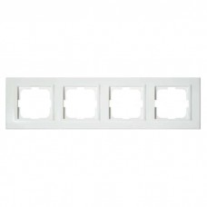 Рамка 4-х белая MINA