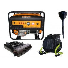 Бензиновый генератор EF Power TBS6500S + газовая плитка Orcamp CK-505 + электрический обогреватель Gardyer