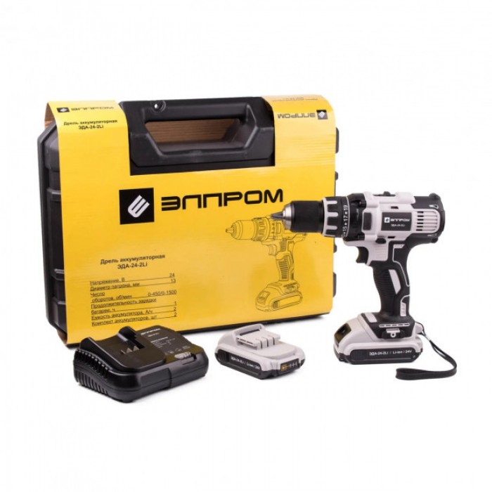 Шуруповерт аккумуляторный Элпром ЭДА-24-2 Li  