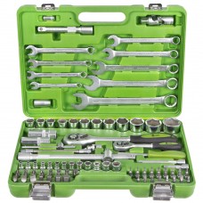 Универсальный набор инструмента 1/4' & 1/2',  82 предмета. (НГ-4082П)  Alloid