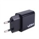 Сетевое зарядное устройство VOIN 28W, 2 USB, QC3.0 (Port 1-5V*3A/9V*2A/12V*1.5A. Port 2-5V2A) (LC-24428 BK)