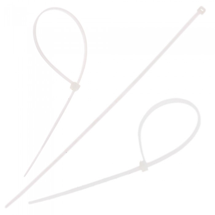 Хомут пластиковый Tiger ТСТ W2.5 х 160 100шт/уп белый (ТСТ W2.5 х 160)