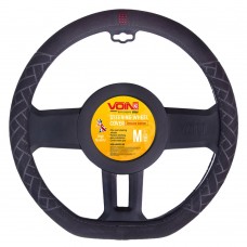 Чехол руля  VLOD-ALF2822 BK M алькантара черн/БО/flat (VLOD-ALF2822 BK M)