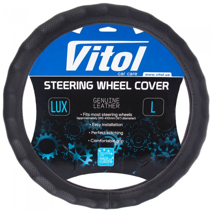 Чехол руля  VLOD-NPU892 BK M черн/БО/один шов/перф (VLOD-NPU892 BK M)