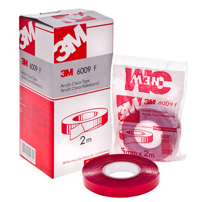 Лента липкая двухсторонняя '3М'/6008F-  20мм*1м/красная (6008F-20мм*1м)