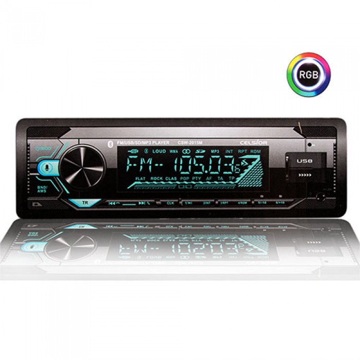 Бездисковый MP3/SD/USB/FM проигрыватель  Celsior CSW-2015M Bluetooth (Celsior CSW-2015M)