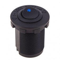 Кнопка врезная в планку 12V 20A BLUE (10244 12V 20A BLUE)