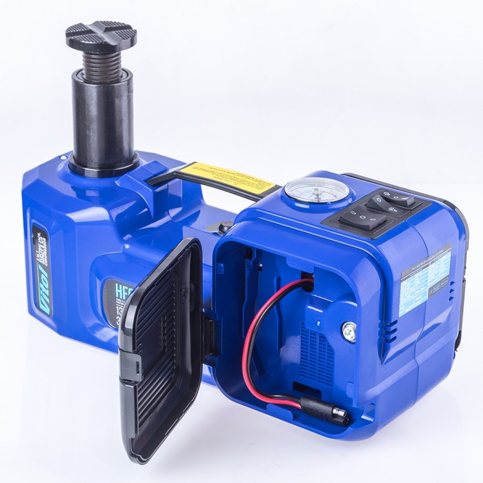 Набор 2 в 1 домкрат электрогидравлический 135-360мм, 12В, 13А, 2т + компрессор 12В, 10А, 35л/мин (HF01-A)