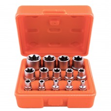Alloid. Набор головок торкс 1/4'-3/8'-1/2'DR, Е4-Е24, 14 предм. (НГЕ-424K)