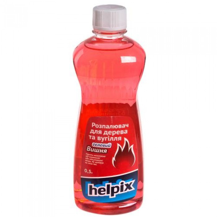 Розжиг для дерева и угля HELPIX 1000 мл (гелевый) ВИШНЯ (0087)