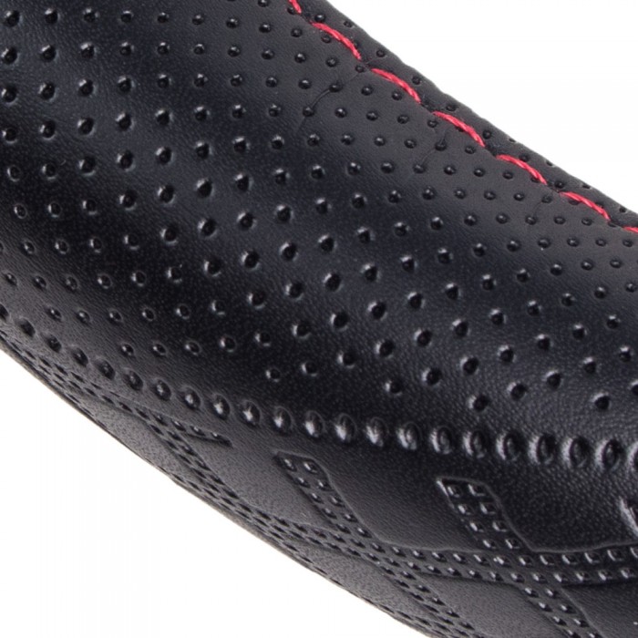 Чехол руля  VLOD-L941 BK/RD M черн/БО/один шов/кожа (VLOD-L941 BK/RD M)