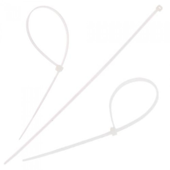 Хомут пластиковый  5х250 белый 100шт/уп 00224 ((100шт))