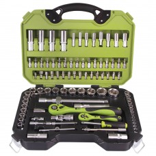 Универсальный набор инструмента 1/4' & 1/2', 94 предм. (6 гран.) Трещотки 72 зуба.(TS-94) (TS-94) Alloid. 