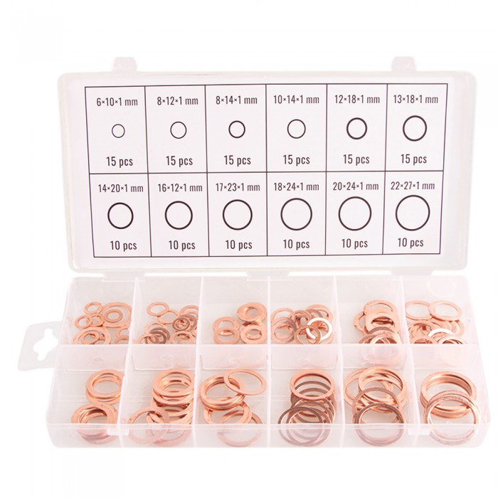 Alloid. Шайбы медные уплотнительные. 150 пр. (НШ-5230)