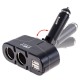 Разветвитель прикуривателя VOIN 2 выхода + 2USB 1500mA/предохр/изм.угол (WF-0668/003) (WF-0668/003)