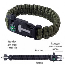 Браслет выживания из паракорта 5 в 1 Oluve (Oluve)